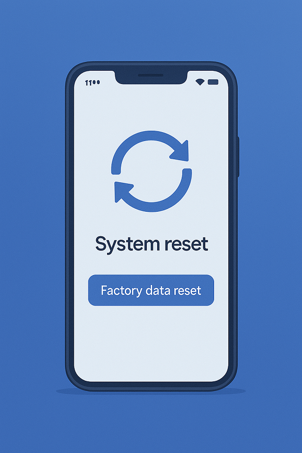 Reiniciar sistema del celular smartphone